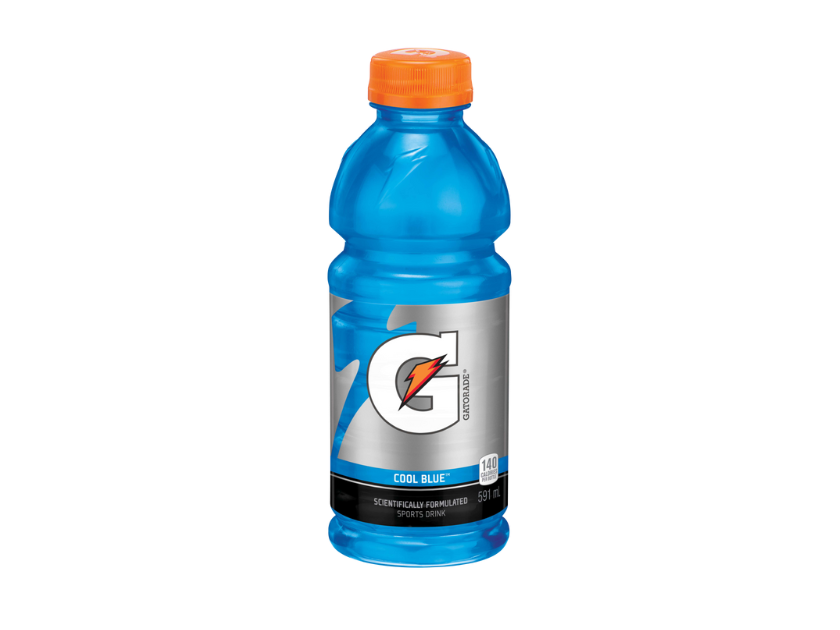 Bottle of Gatorade G Blue